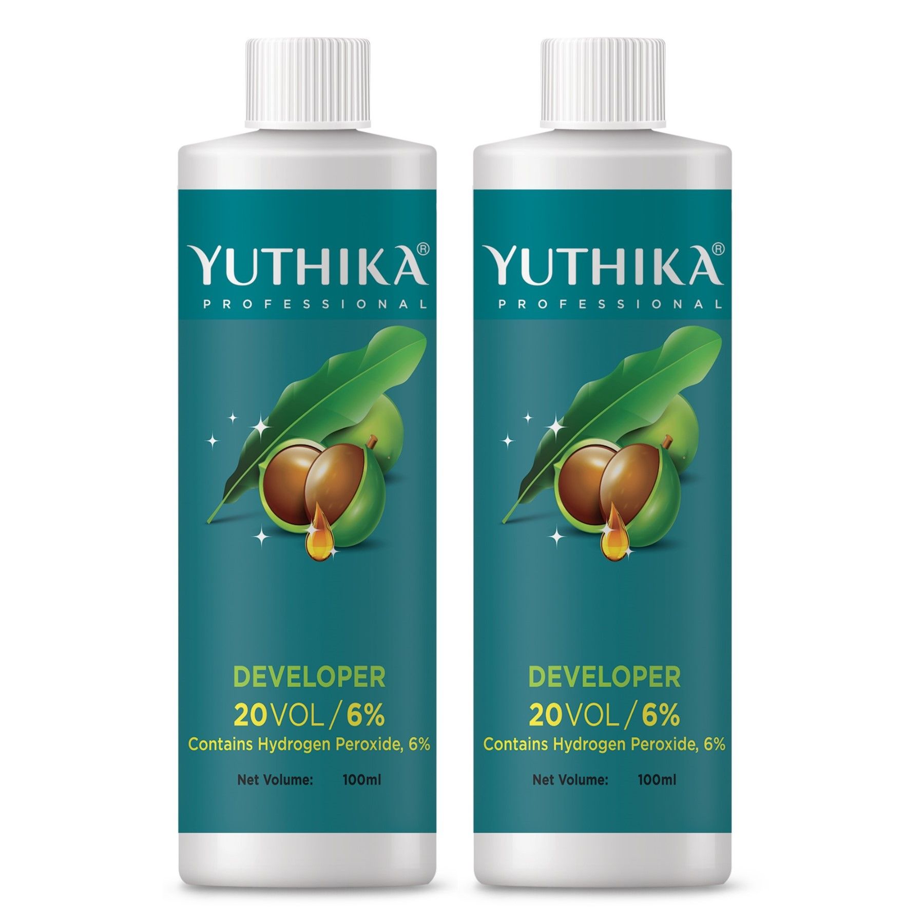 Yuthika Professional Developer for Hair Color 20 Volume (6%) 100ml - Pack of 2