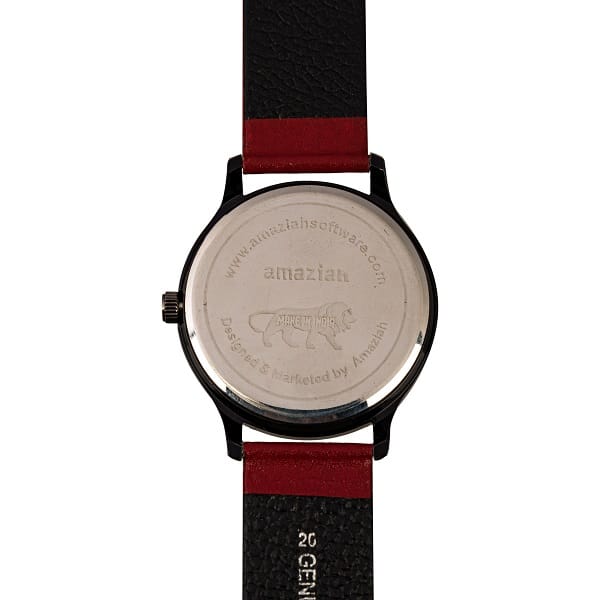 Mens Watch, Stylish Casual Quartz Wrist Watch with Green Leather Strap