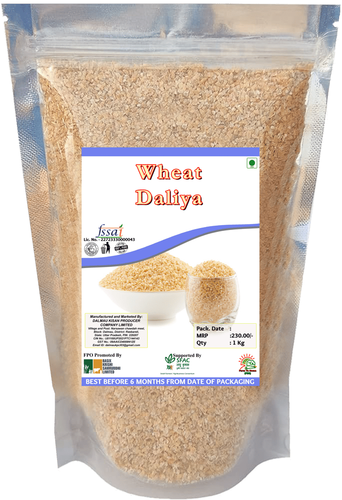 Wheat Daliya 1Kg - 100% Pure & Natural (pack of 5) (pack of 2)