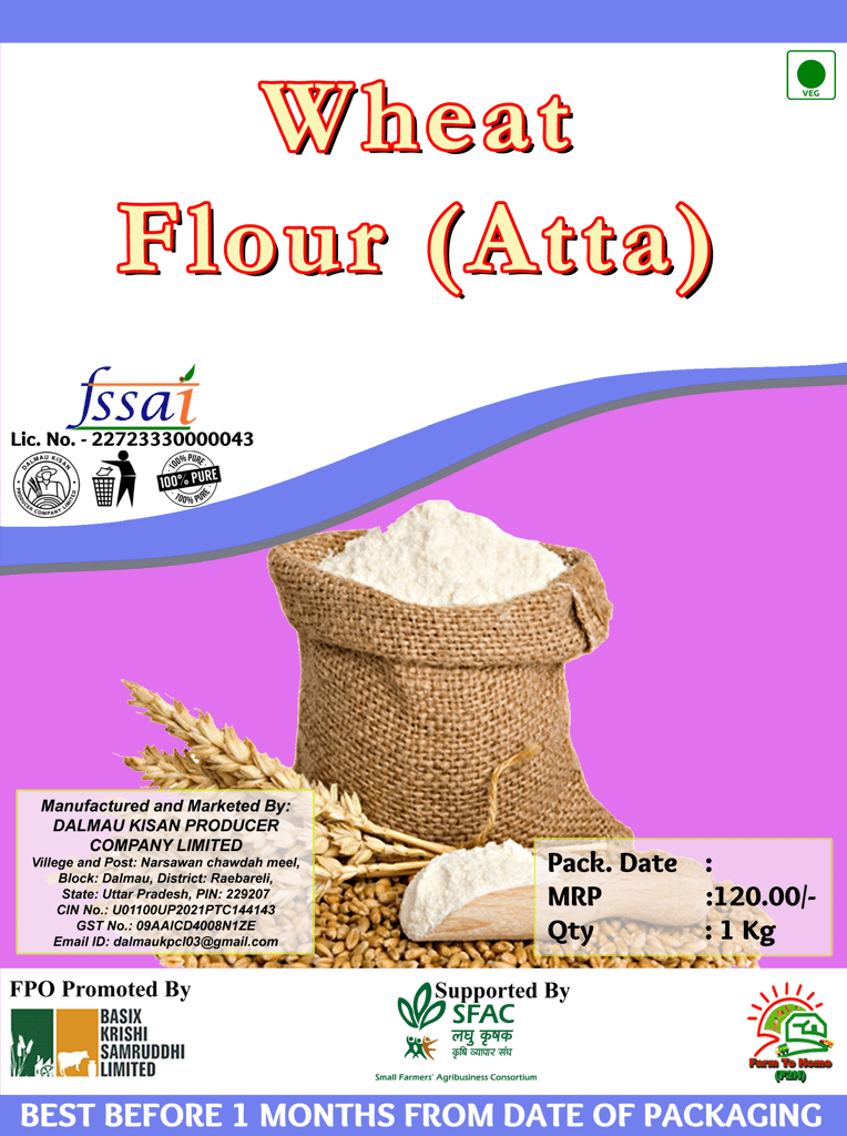 Wheat Flour (Atta) Online at Best Price in India - 1 Kg + Indigenous Scented Rice | Moti | 1 Kg