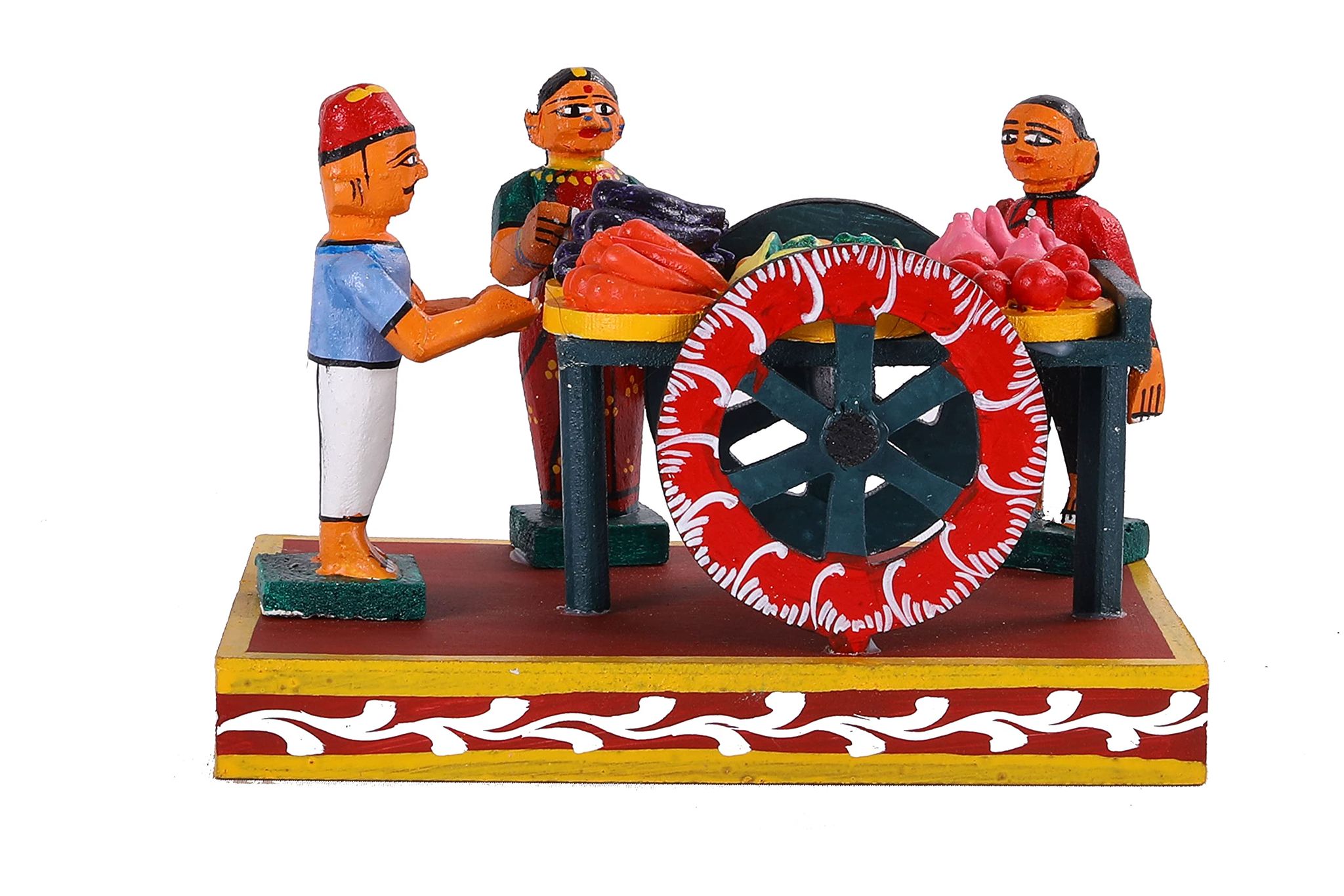 Lepakshi Handicrafts Wooden Kondapalli Vegetable cart