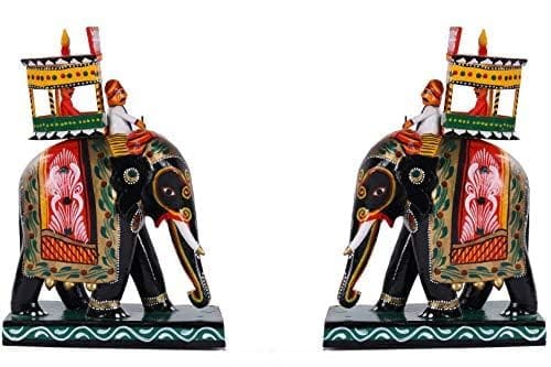 Lepakshi Handicrafts Kondapalli Maharaja Ambari Wooden Toy - Handcrafted Traditional Decor and Gift (Multicolor, 5.5 x 3 x 8 Inches)�