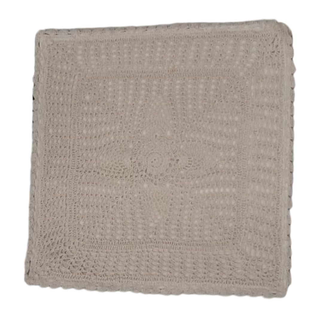 Lepakshi Handicrafts Home Decorative Crochet Lace Cution Covers Set of 2