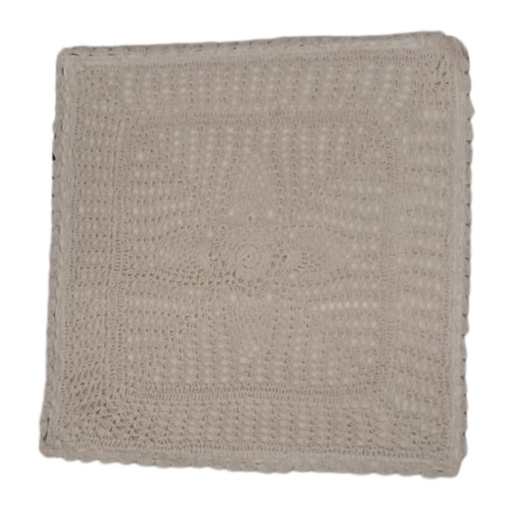 Lepakshi Handicrafts Home Decorative Crochet Lace Cution Covers Set of 2