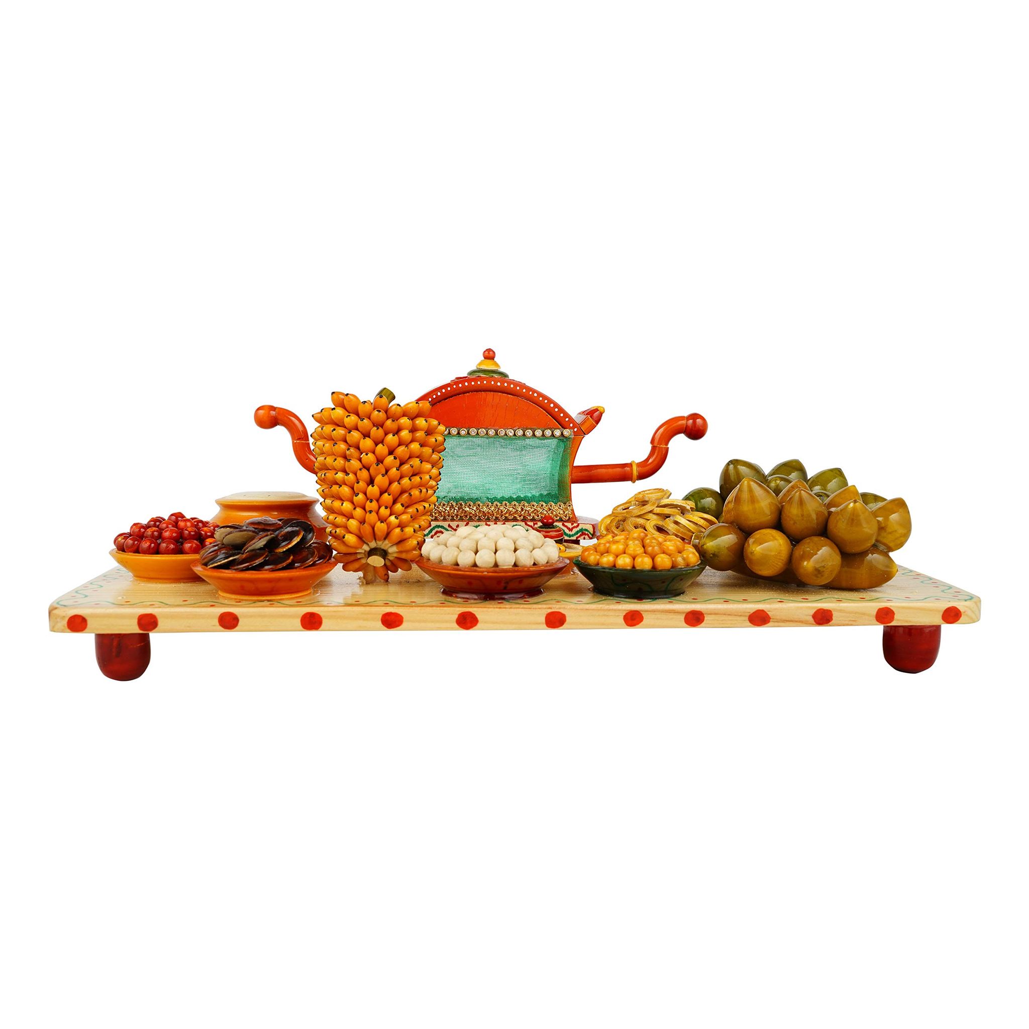 Lepakshi Handicrafts Lepakshi Etikoppaka Sari Set, Multi