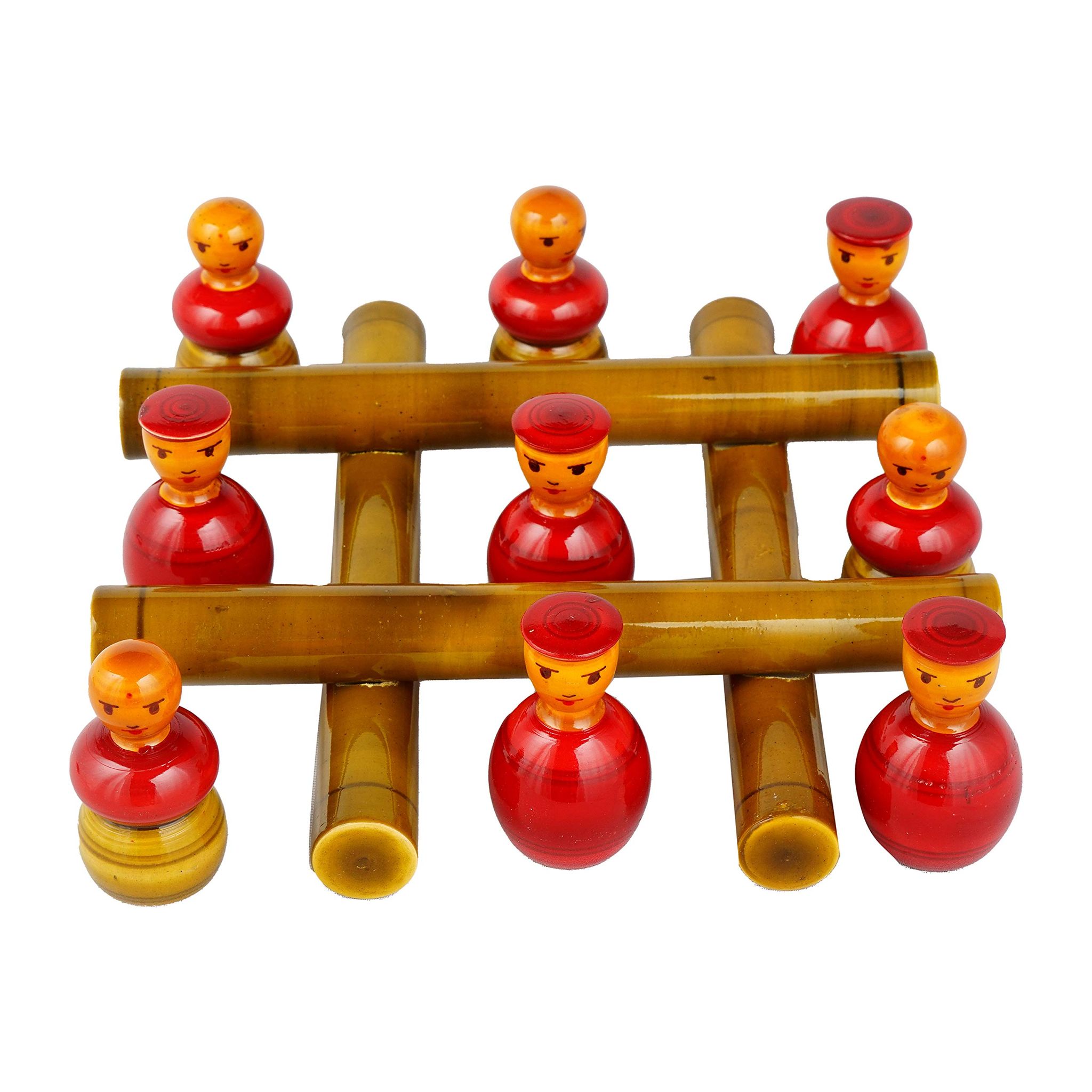 Lepakshi Handicrafts Home decorativeWooden Etikoppaka TIK Tok Frame Kids Play Toy