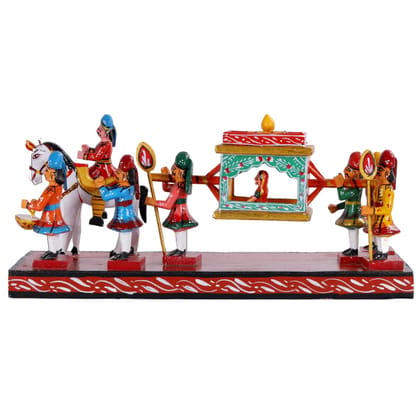 Lepakshi Handicrafts Kondapalli Meena Pallaki Wooden Toy - Handcrafted Historical Decor and Gift (Multicolor, 12.5 x 4 x 6 Inches) Lepakshi Handicrafts Kondapalli Meena Pallaki Wooden Toy - Handcrafted Historical Decor and Gift (Multicolor, 12.5 x 4 x 6 Inches)