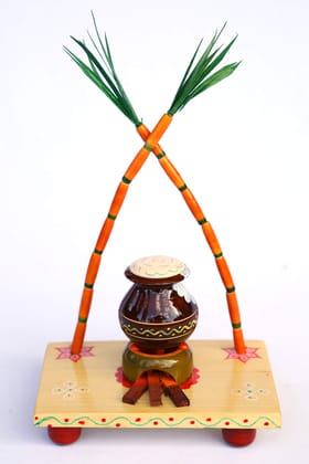 Lepakshi Handicrafts Etikoppaka Butta Bomma - Handcrafted Wooden Doll (3 x 2 x 4 inches, Multicolor) Lepakshi Handicrafts Etikoppaka Butta Bomma - Handcrafted Wooden Doll (3 x 2 x 4 inches, Multicolor)