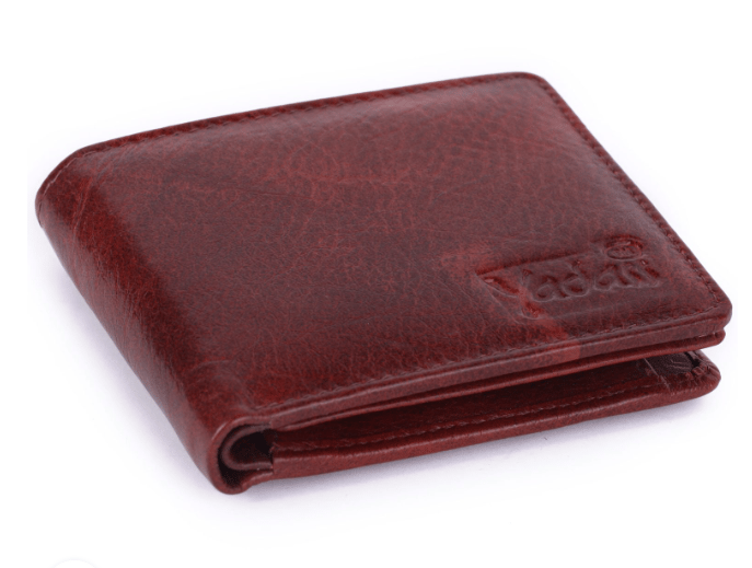 Brown Leather Bifold Wallet for Men - Handbags | Buy online on ZillyBuy