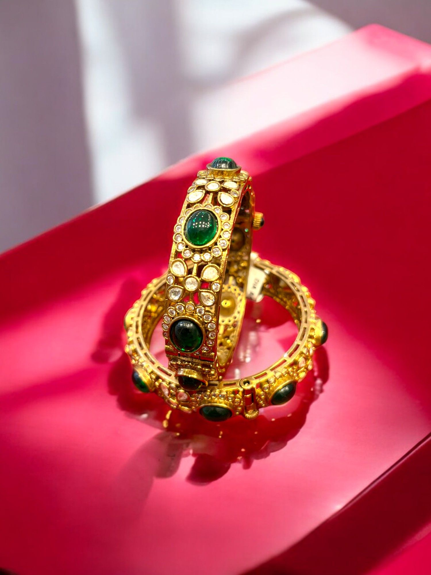 Bridal Bliss Kundan Bangles By Dia Art Jewels