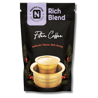 Namma Coffee  - Rich Blend Filter Coffee Powder - 90% Coffee, 10% Chicory | Authentic South Indian Filter Coffee | Freshly Roasted, Strong And Aromatic