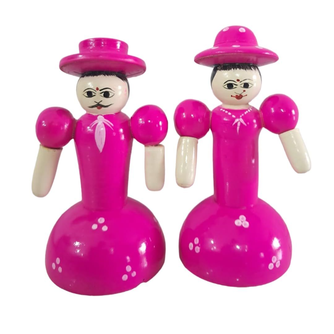 Lepakshi Handicrafts Wooden Etikoppaka Barbie Doll