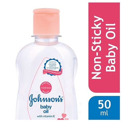Johnson's Baby Baby Oil With Vitamin E, 50 Ml