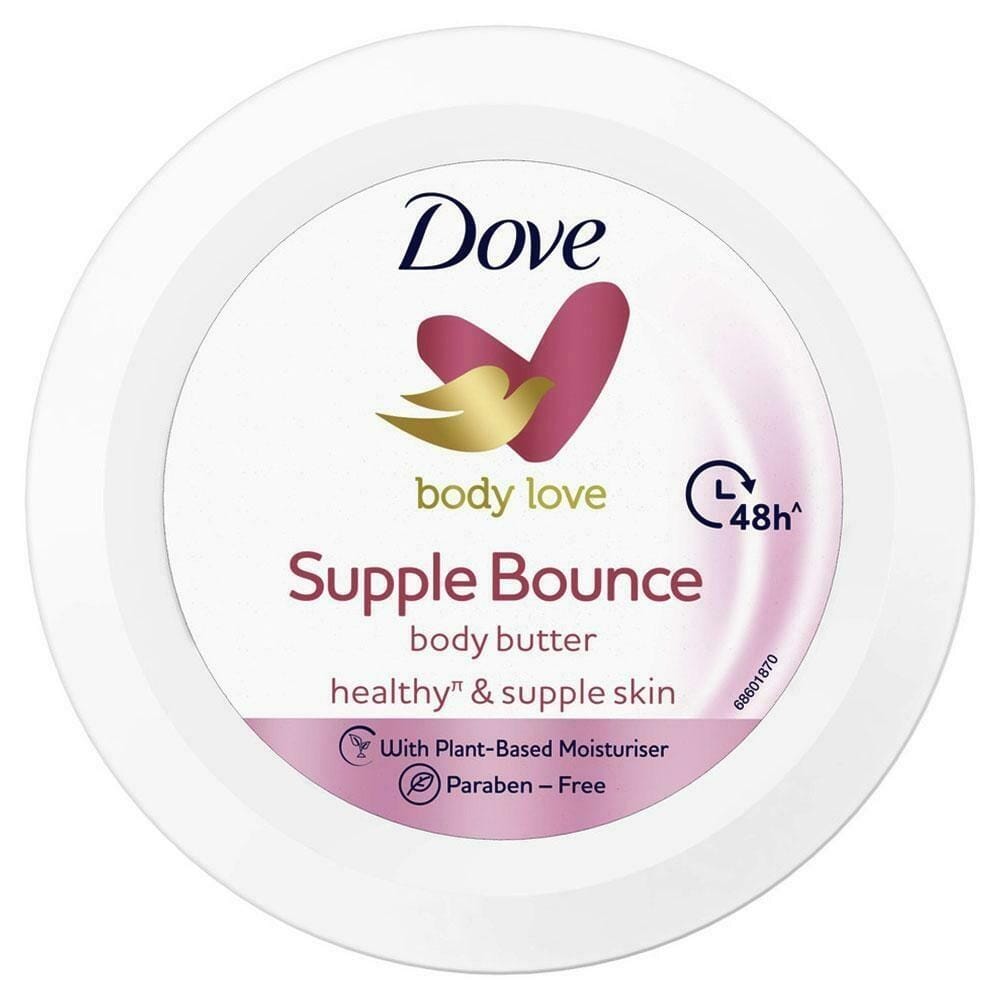 Dove Body Love Supple Bounce Body Butter Paraben Free, 245 G
