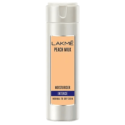 Lakme Intense Moisturiser, Normal To Dry Skin, Peach Milk, 60Ml