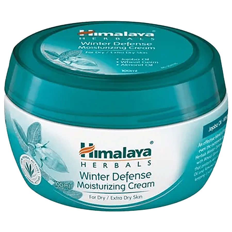 Himalaya Winter Defense Moisturizing Cream, Dry & Extra Dry Skin, Jojoba Oil, Wheatgerm Oil & Almond Oil, 100 Ml