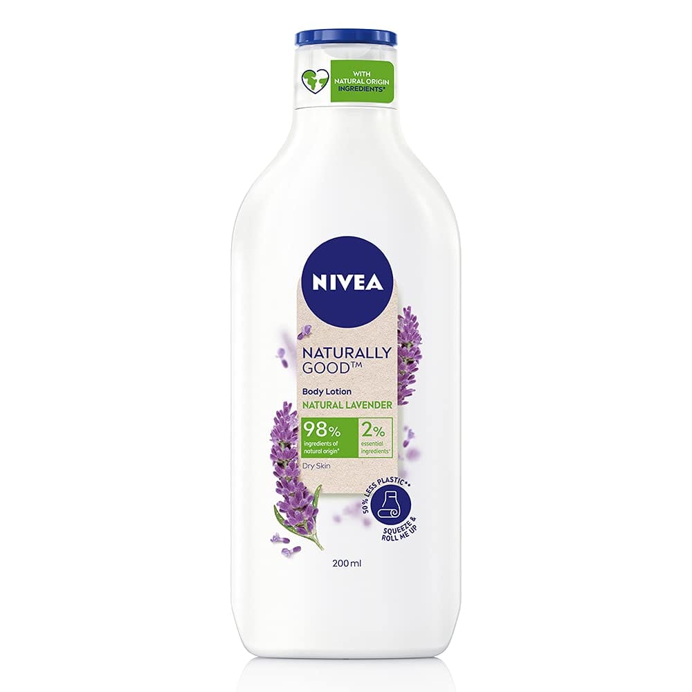 Nivea Naturally Good, Natural Lavender Body Lotion, For Dry Skin, No Parabens, 98% Natural Origin Ingredients, 200Ml