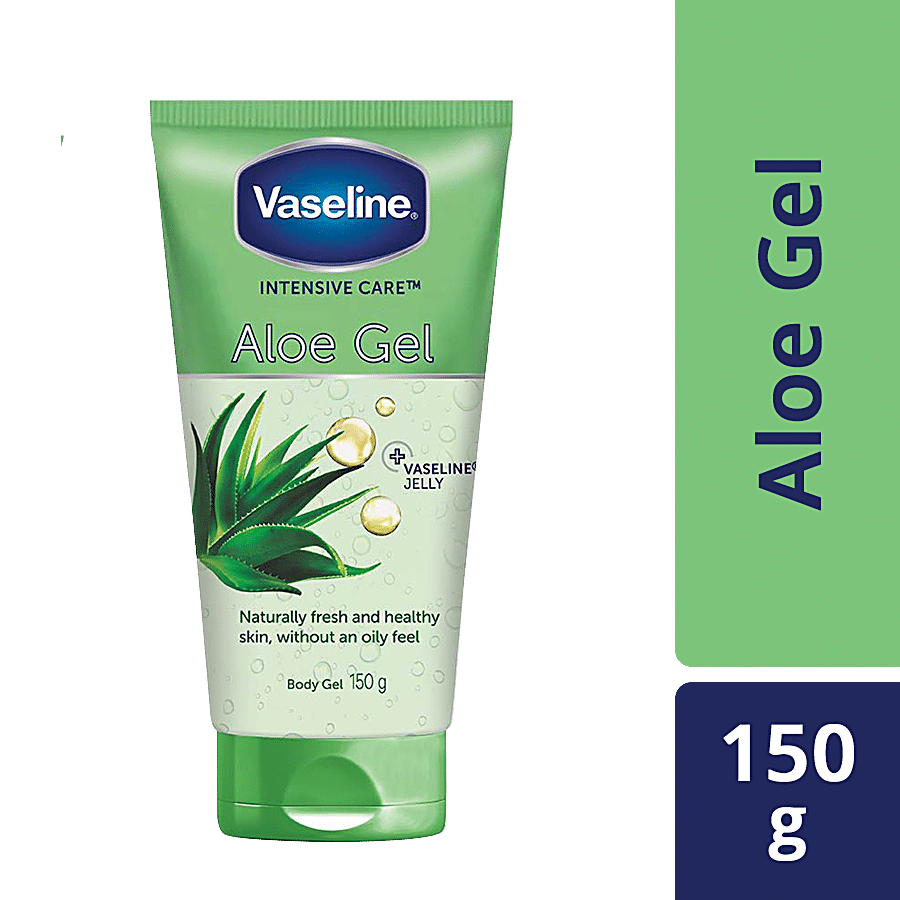 Vaseline Intensive Care Aloe Gel, Naturally Fresh & Healthy Skin, + Jelly, 150G