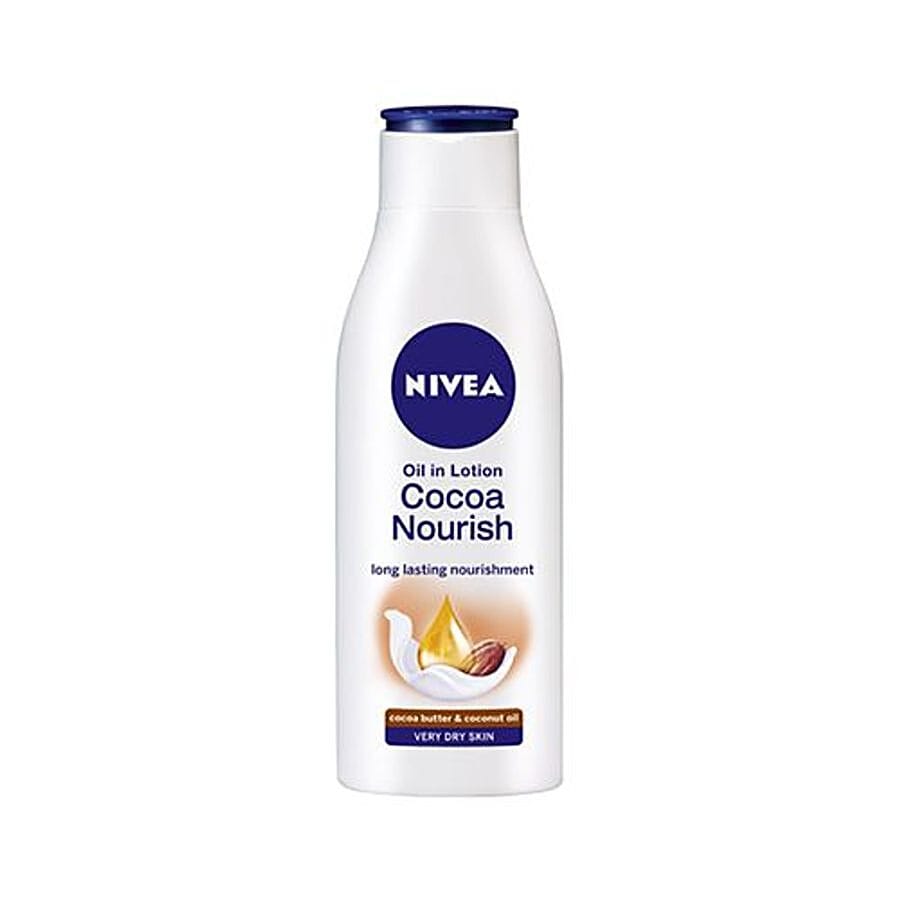 Nivea Cocoa Nourish Oil In Lotion, Very Dry Skin, Cocoa Butter & Coconut Oil, 75 Ml