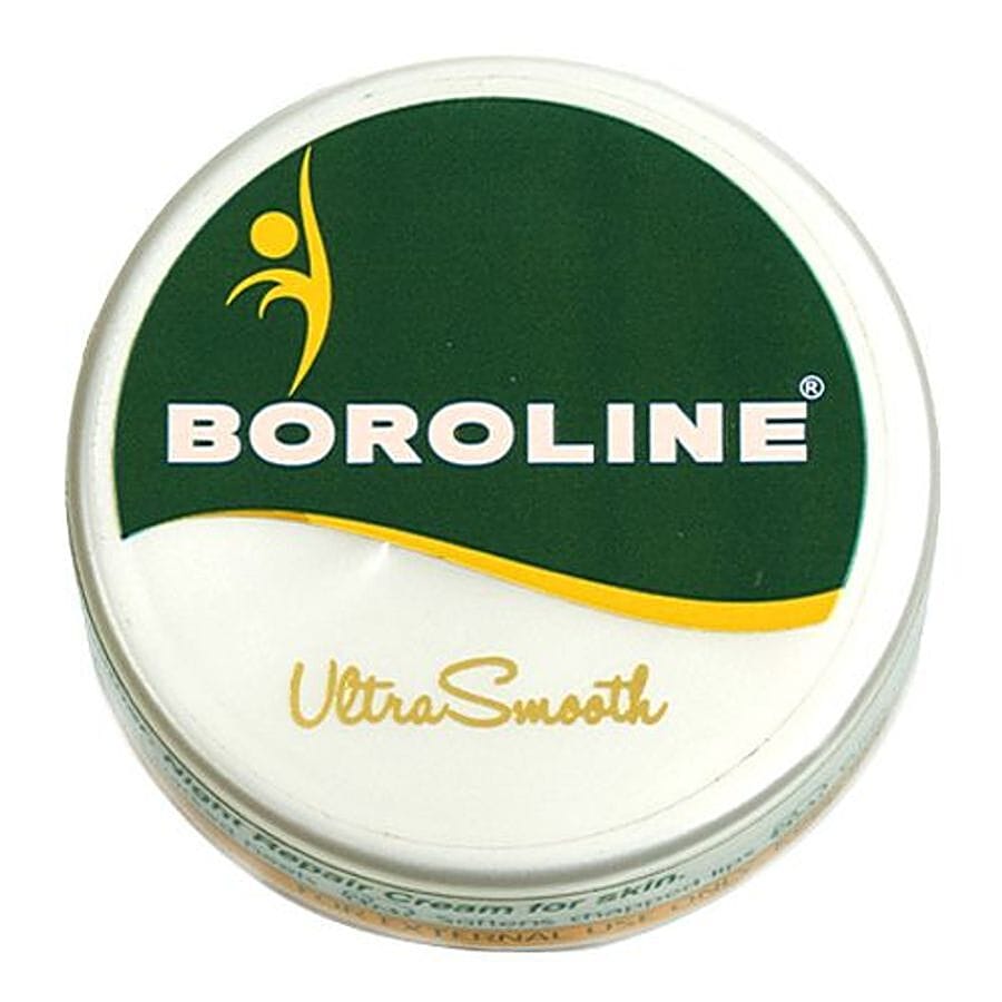 Boroline Ultrasmooth Antiseptic Ayurvedic Cream, On Dry, Chapped, Cracked, Rough Skin, 40 G