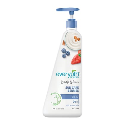 Everyuth Naturals Body Lotion For All Skin Types Spf 15 Sun Care Berries 500Ml
