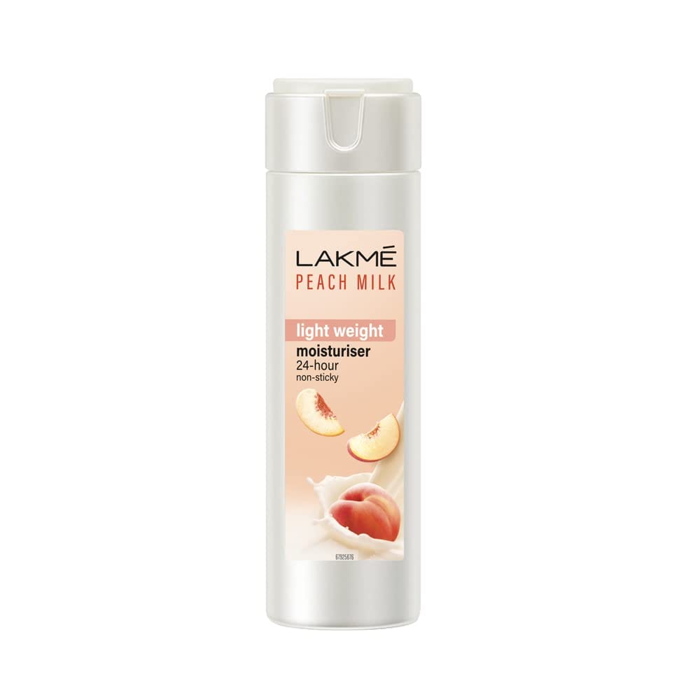 Lakmé Peach Milk Face Moisturizer, Daily Lightweight Lotion With Vitamin C & Vitamin E For Soft Glowing Skin For Women, 120 Ml