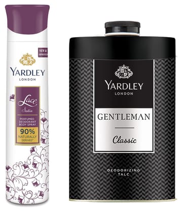 Yardley London Lace Satin Perfumed Deodorant Body Spray For Women, 150Ml
