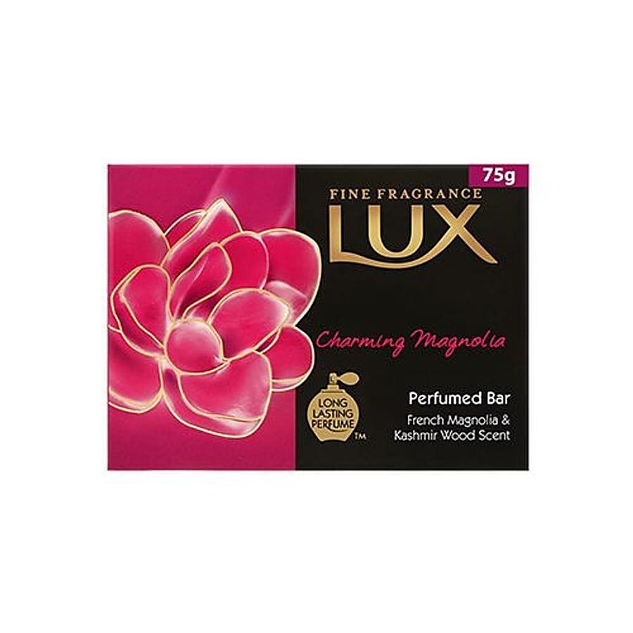 Lux Fine Fragrance Charming Magnolia & Kashmir Wood Perfumed Bar, 75G