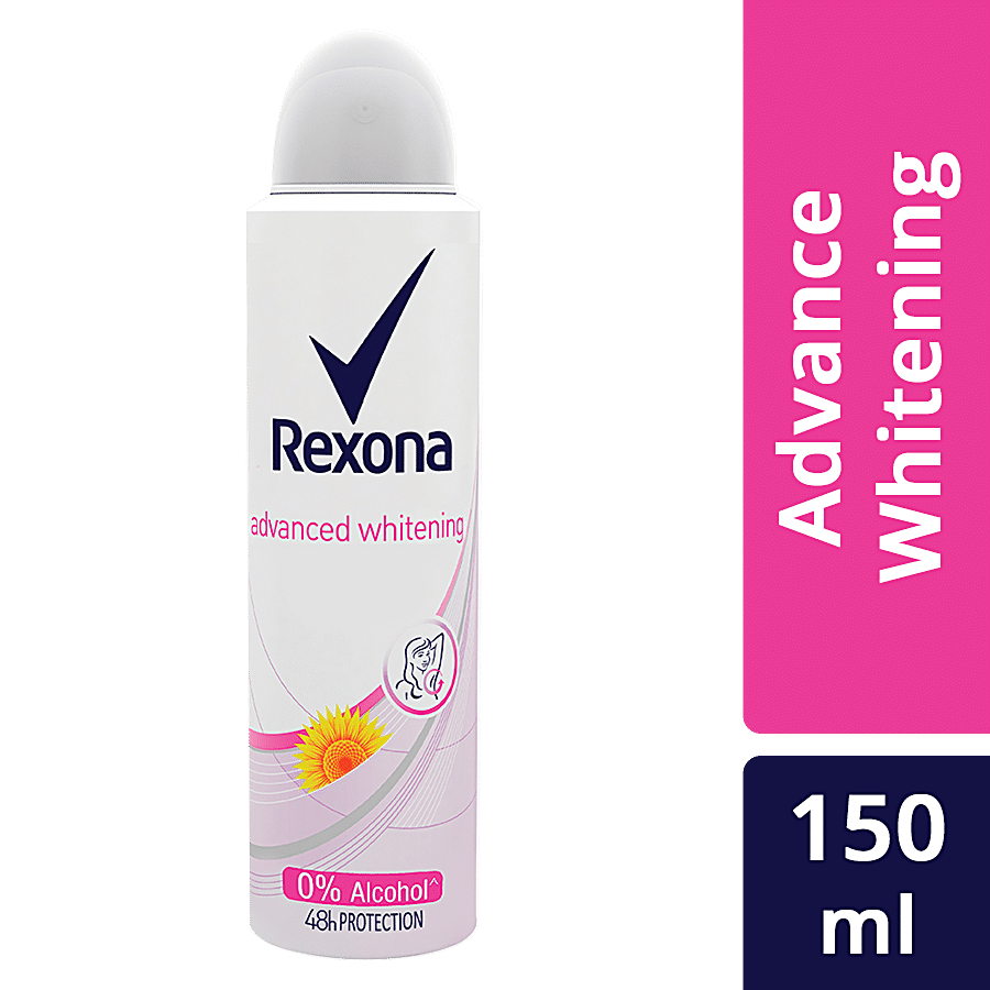 Rexona Women Deodorant, Advanced Whitening, 150Ml