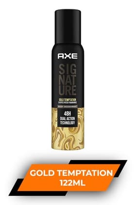 Axe Signature Gold Temptation Exotic Spiced Fragrance Body Deodorant, 122Ml