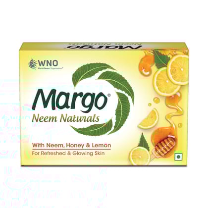 Margo Neem Naturals Soap, Enriched With Honey & Lemon, Soap For Refreshed & Glowing Skin, [40Gm X 5]