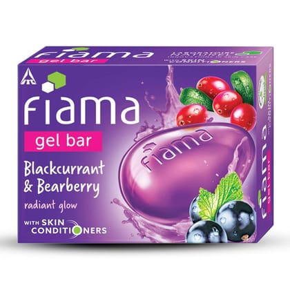Fiama Gel Bar, Bearberry And Blackcurrant, 125G