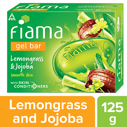Fiama Lemongrass & Jojoba Gel Bar, Makes Skin Smooth, With Skin Conditioner, 125 G