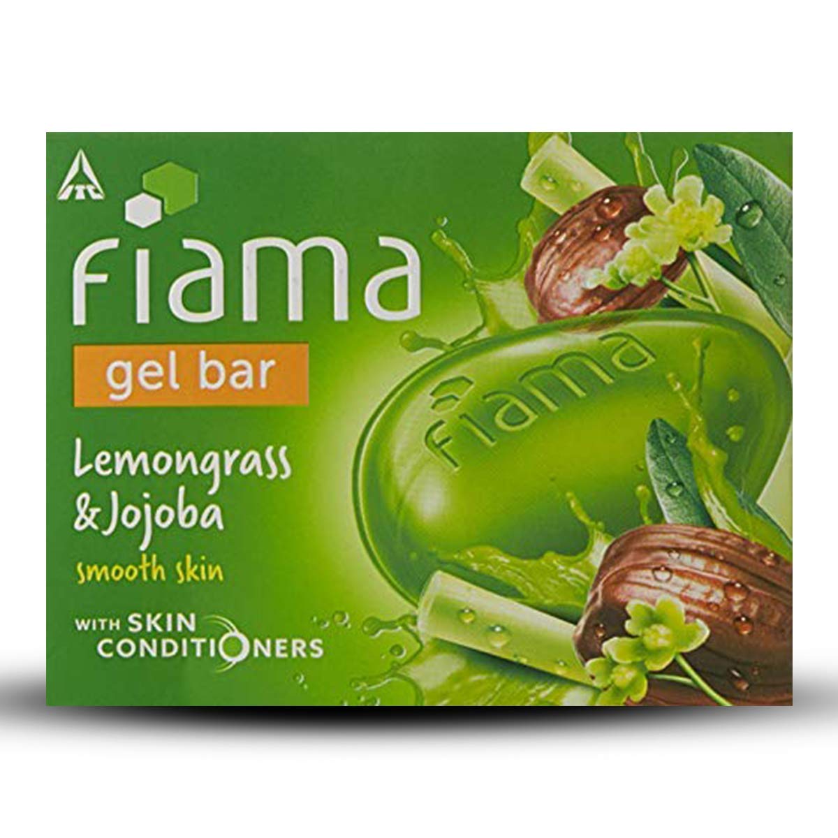 Fiama Gel Bar, Lemongrass And Jojoba For Smooth Skin, With Skin Conditioners, 125G (Pack Of 3)