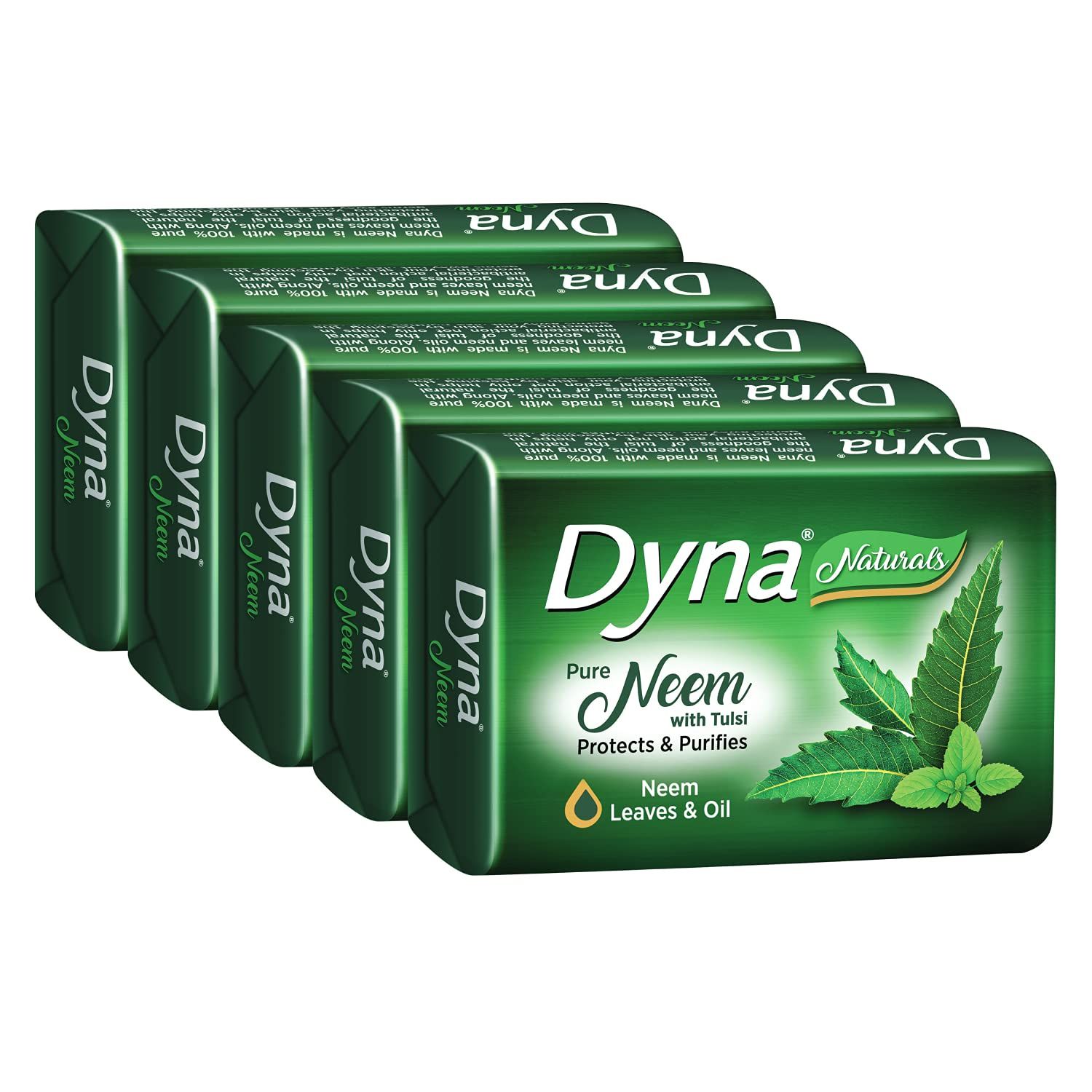 Anchor Dyna Naturals Neem & Tulsi Extract Soap 100G X 5