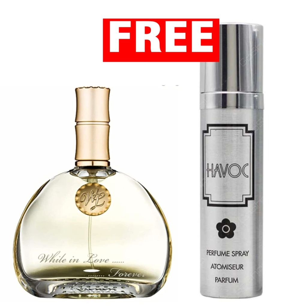 Rasasi while in love 80ml Perfume for Unisex Perfume with Free havoc silver 75ml spray