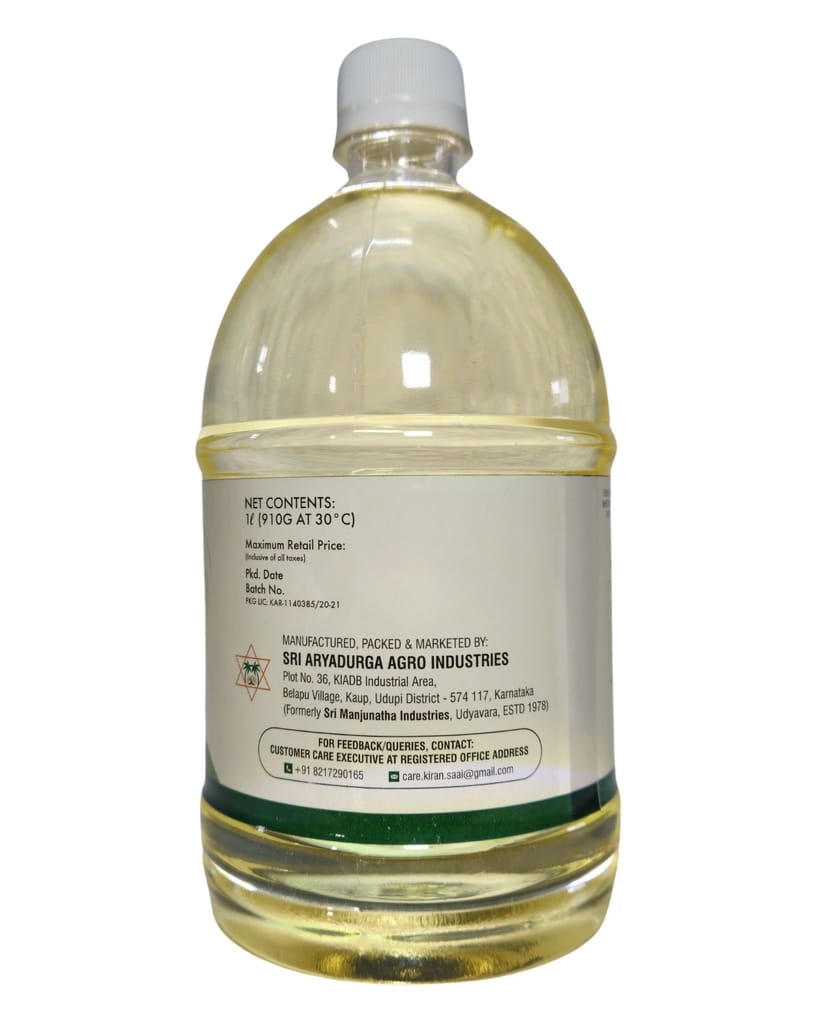 Kiran Coconut Oil Bottle 1L