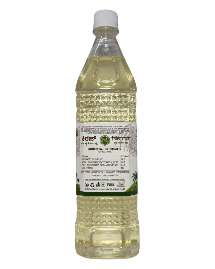 Kiran Coconut Oil Bottle 1L