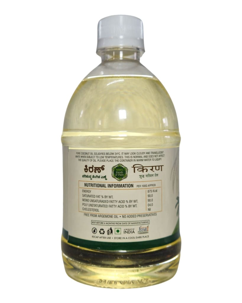 Kiran Coconut Oil Bottle 500ML
