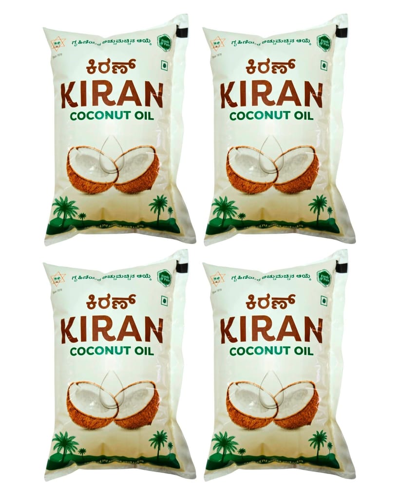 Kiran Coconut Oil Pouch 1L