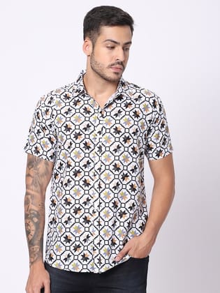 Classic Fit Ethnic Motifs Printed Casual Shirt