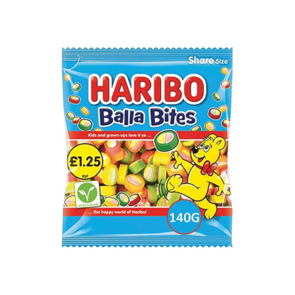 Haribo Balla Bites Share Size, Gummy Jelly Candy