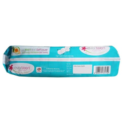 everteen XL Sanitary Napkin Pads with Neem and Safflower for Women - 20 Pads, 280mm