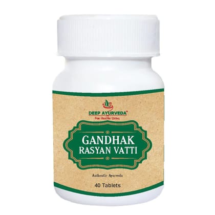 Gandhak Rasayan Vati - Purifies Blood, Promotes Skin Health & Detoxification