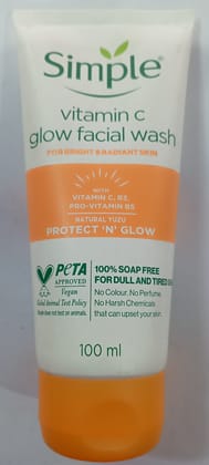 Simple vitamin c glow face wash 100 ml