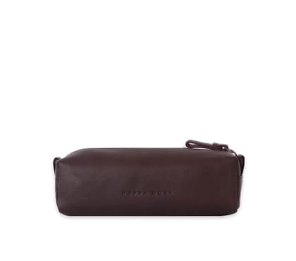 PENCIL POUCH-DARK BROWN