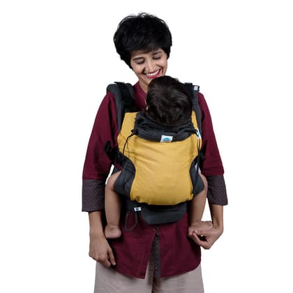 Aseema Cotton Customisable Baby Carrier-Mustard