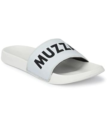 MUZZATI - White Mens Slide Flip Flop - None