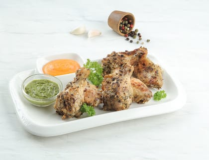 Herb Pepper Chicken Wings [6 Pcs]