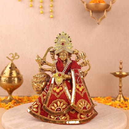 Divya Raas Maroon Lehenga Patka-Without Shringar / 2 inch